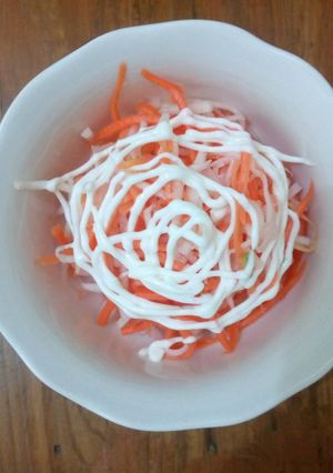 Foto resep Salad ala hokben (acar wortel lobak)