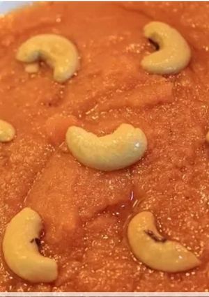 A picture of Kaju ka halwa.