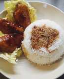 Gà khìa nước dừa