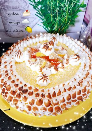 A picture of Lemon Cloud Cake 🍰 ☁️ #healthy.