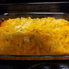 A picture of Baked macaroni.