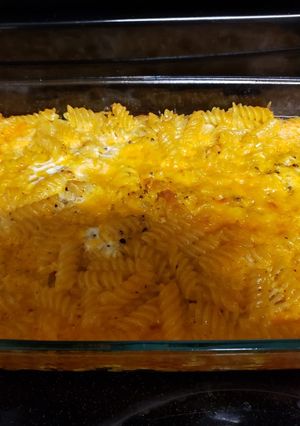 A picture of Baked macaroni.
