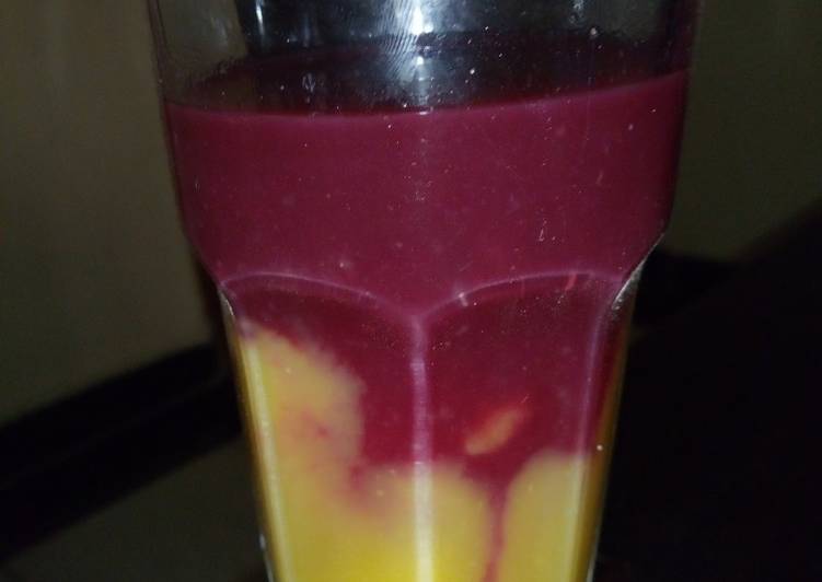 How to Prepare Homemade Mango beetroot juice#author marathon