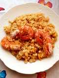 Paella de merluza fácil