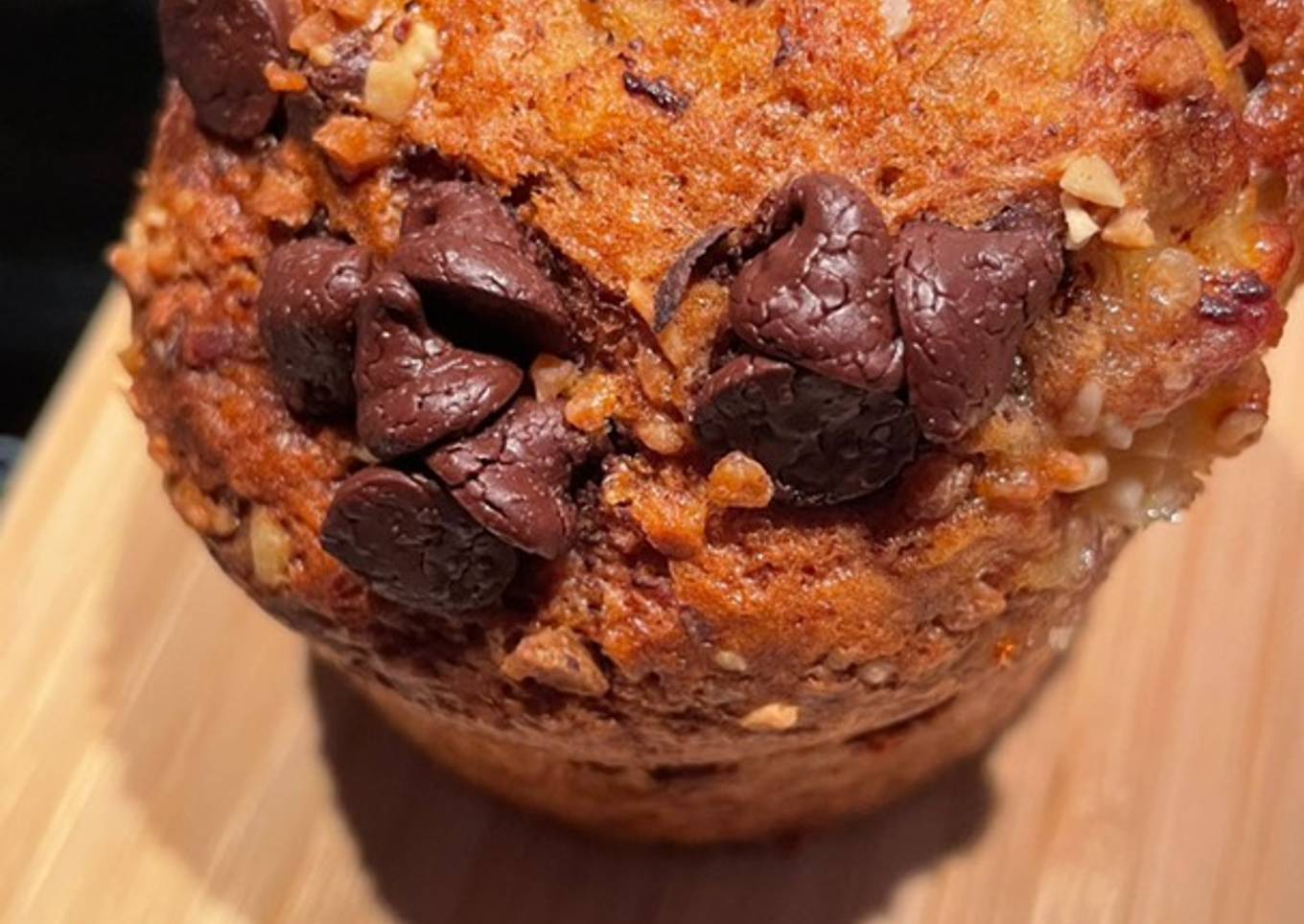 Muffin banane chocolat pralin