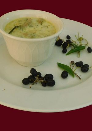 A picture of Coconut milk-Veggie  soup.