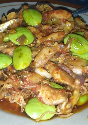 Foto resep Cumi asin sambal pete