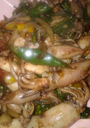 Foto resep Cumi asin cabe ijo