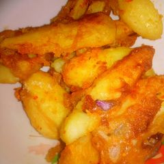 A picture of Flour fried potatoes.