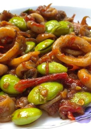 Foto resep Balado Cumi with Pete