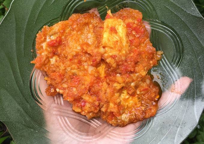 Telur puyuh ceplok balado (ala bujang)