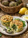 Soft Ricotta, Artichoke, and Broccoli Rabe Casserole