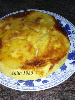 Una foto de Tarta de piña al microondas