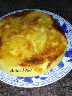 Una foto de Tarta de piña al microondas