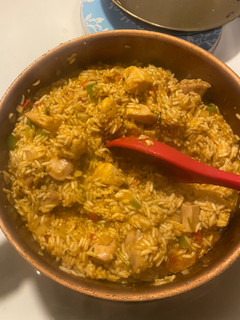 A picture of Chicken and Rice (Arroz con pollo) Cuban.
