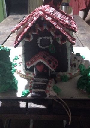 Una foto de Mi casita de jengibre y chocolate!!!❤👩‍🍳🎅🤶🧑‍🎄