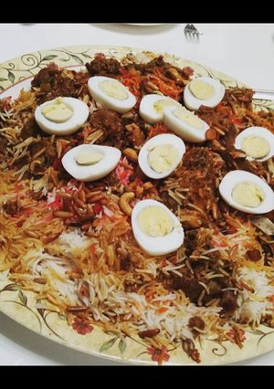 صورة لوصفة مدفونة لحم بطريقه سهله ولذيذه