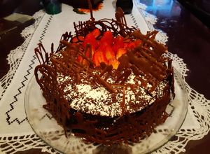 Una foto de Pastel de chocolate 🍫🍰🎂