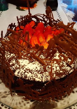 Una foto de Pastel de chocolate 🍫🍰🎂