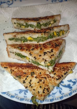 A picture of Cheese Corn Sandwich.