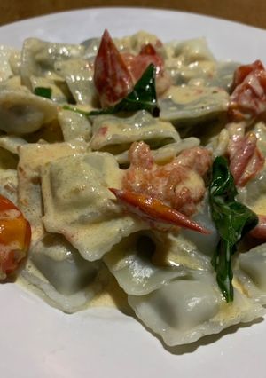Una foto de Salsa caprese