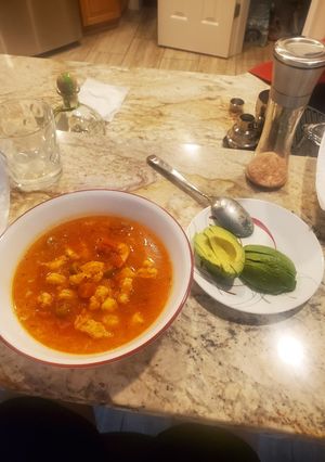 A picture of Asopao de Camarones.