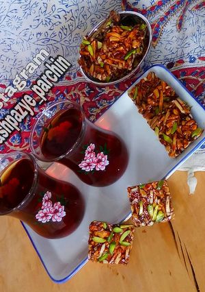 عکسی از دستور سوهان آجیلی بدون شکر 🌸