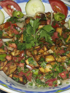 صورة لوصفة سلطة البادنجان المقلي 🍅🍆🌶