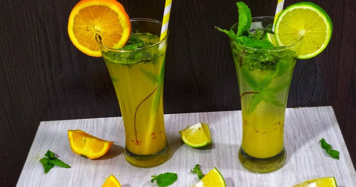 Orange Mosambi Mint Mojito Mocktail Recipe by Rubina Dodhia Cookpad