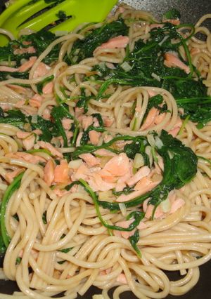 Foto resep Spaghetti salmon asap