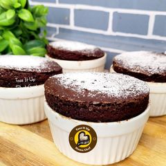 A picture of Chocolate Souffle The French Baked Dessert.