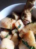 Yam pepper soup with chicken