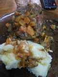 Ossobucco con base de verduras al horno