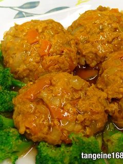 咖哩南瓜蒸肉餅 的食譜成品照片