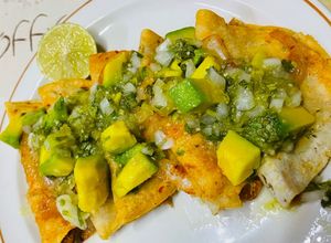 Una foto de Tacos de canasta de chicharrón prensado, fácil y rápido