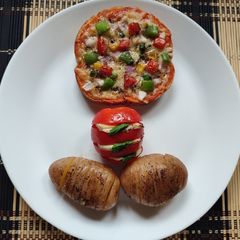 A picture of Bread pizza.