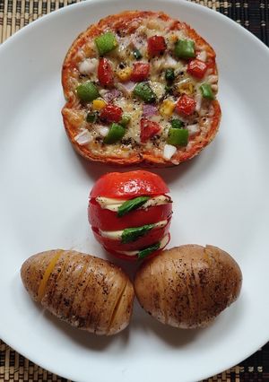 A picture of Bread pizza.
