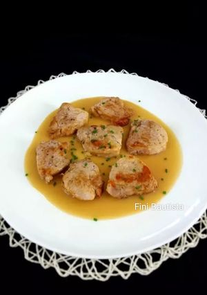 Una foto de Solomillo de cerdo con salsa gravy