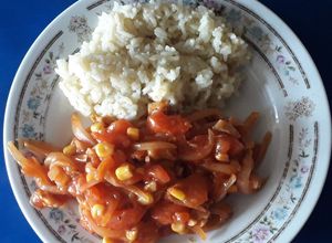 Una foto de Tomaticán de pollo, receta chilena. (Para: 4 personas)