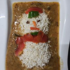 Sambar and Rice A picture of Sambar and Rice.