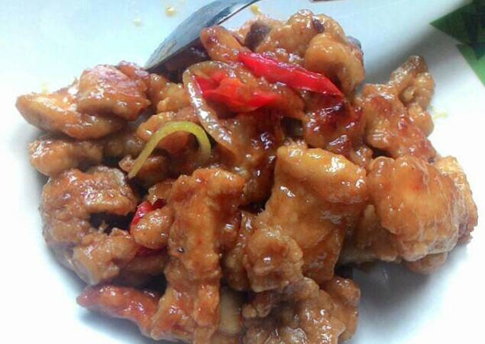 Ayam tepung saus mentega yummi