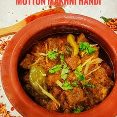 Mutton makhni handi A picture of Mutton makhni handi.