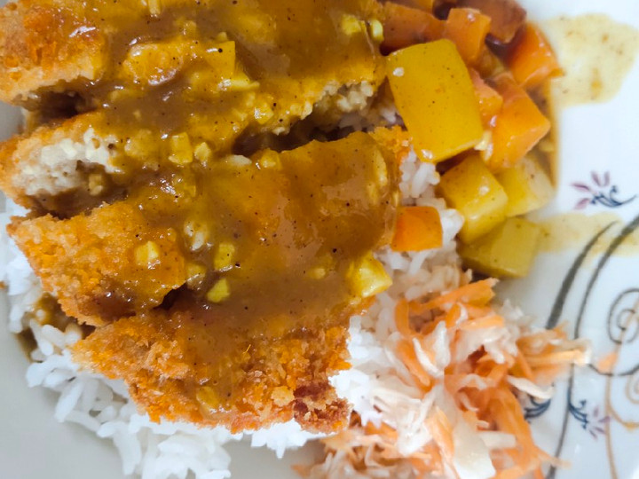 Cara Gampang Membuat Rice bowl Tahu katsu curry, Lezat Sekali