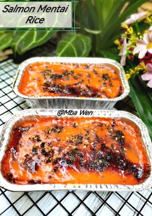 Foto resep Salmon Mentai Rice