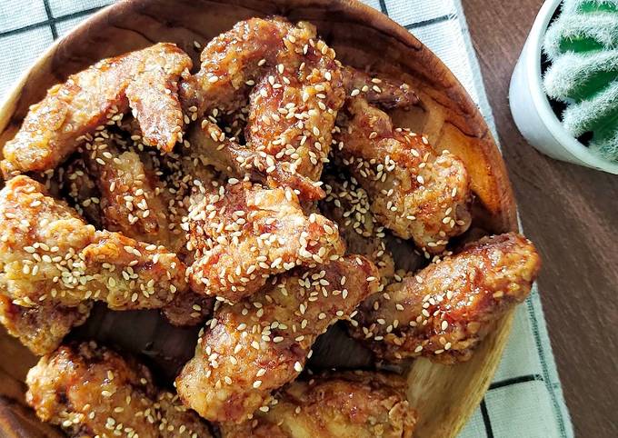 Bagaimana Menyiapkan Chicken wings korea yang Lezat Sekali