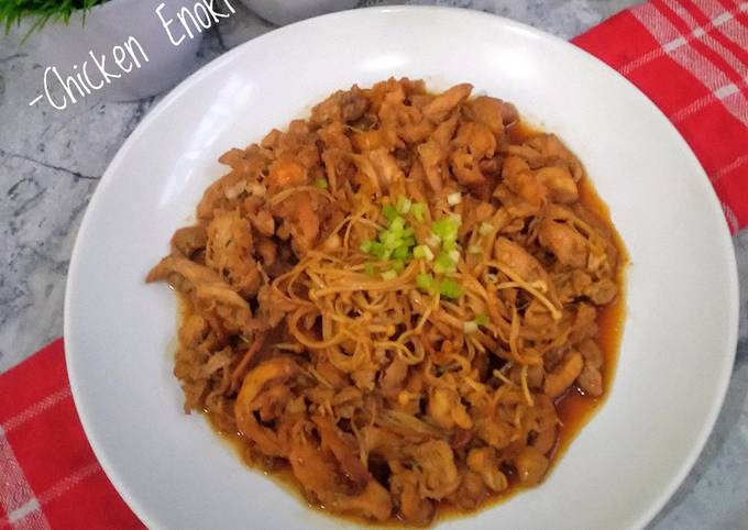 Resep Chicken Enoki Teriyaki Anti Gagal