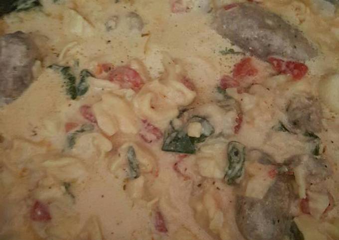 Recipe of Speedy Crock pot sausage and tortellini soup