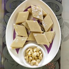 A picture of Kaju katli.