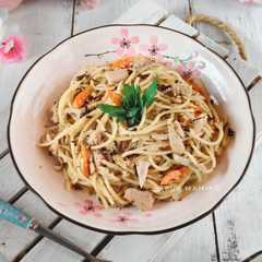 Tuna Spaghetti Aglio Olio-レシピのメイン写真