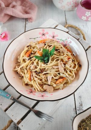 Foto resep Tuna Spaghetti Aglio Olio